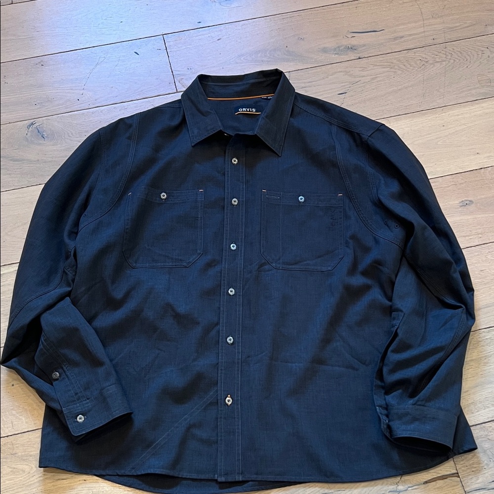 Orvis Charcoal Button-Up Shirt XXL